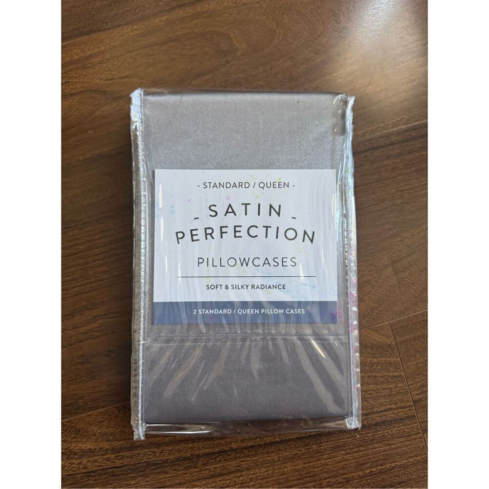 Satin Perfection Grey Satin Pillowcase